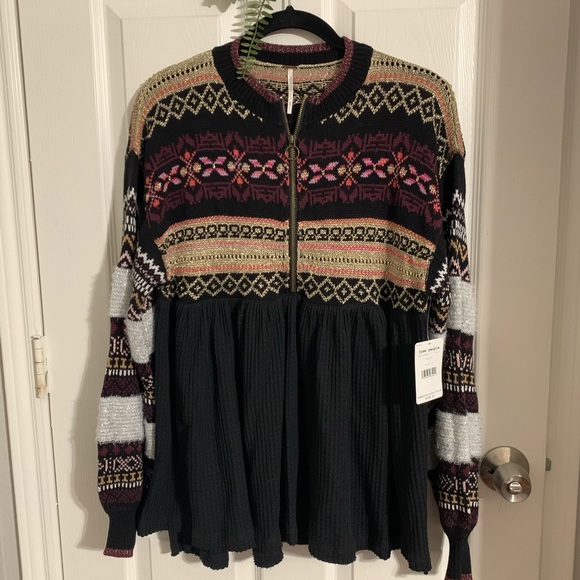 NWT Free People Cozy Cottage Sweater - Picture 10 of 15